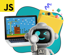 Язык программирования JavaScript + AI. Проектное обучение + геймификация + AI-помощники - КИБЕРшкола программирования для детей, компьютерные курсы для школьников, начинающих и подростков - KIBERone г. Оренбург
