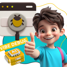 Тестирование & Vibe Debug. Охотники за багами - КИБЕРшкола программирования для детей, компьютерные курсы для школьников, начинающих и подростков - KIBERone г. Оренбург