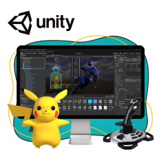 Мир игр на Unity 2D на популярном движке + AI-помощники - КИБЕРшкола программирования для детей, компьютерные курсы для школьников, начинающих и подростков - KIBERone г. Оренбург