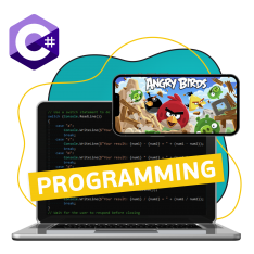 Программирование на C#. Удивительный мир 2D-игр - КИБЕРшкола программирования для детей, компьютерные курсы для школьников, начинающих и подростков - KIBERone г. Оренбург